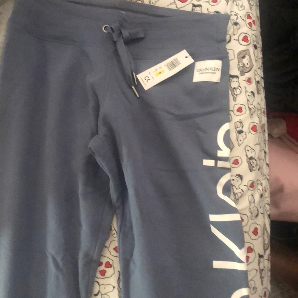 navy blue calvin klein sweatpants